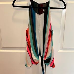 Express striped sleeveless top- size L